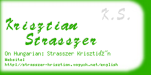 krisztian strasszer business card
